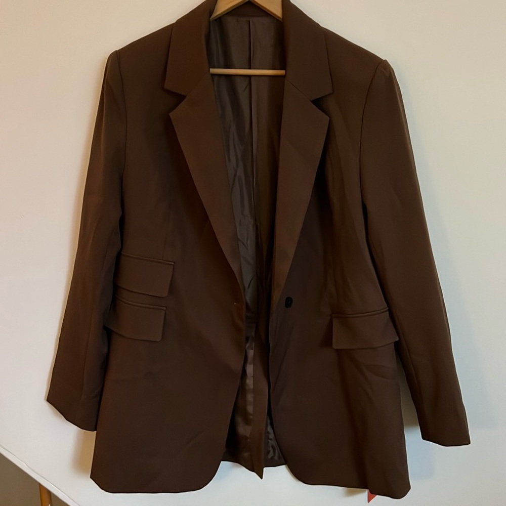 COPY - Oversized Brown Cider Blazer - Never Worn